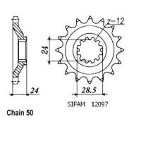 Přední řetězové kolečko Kawasaki